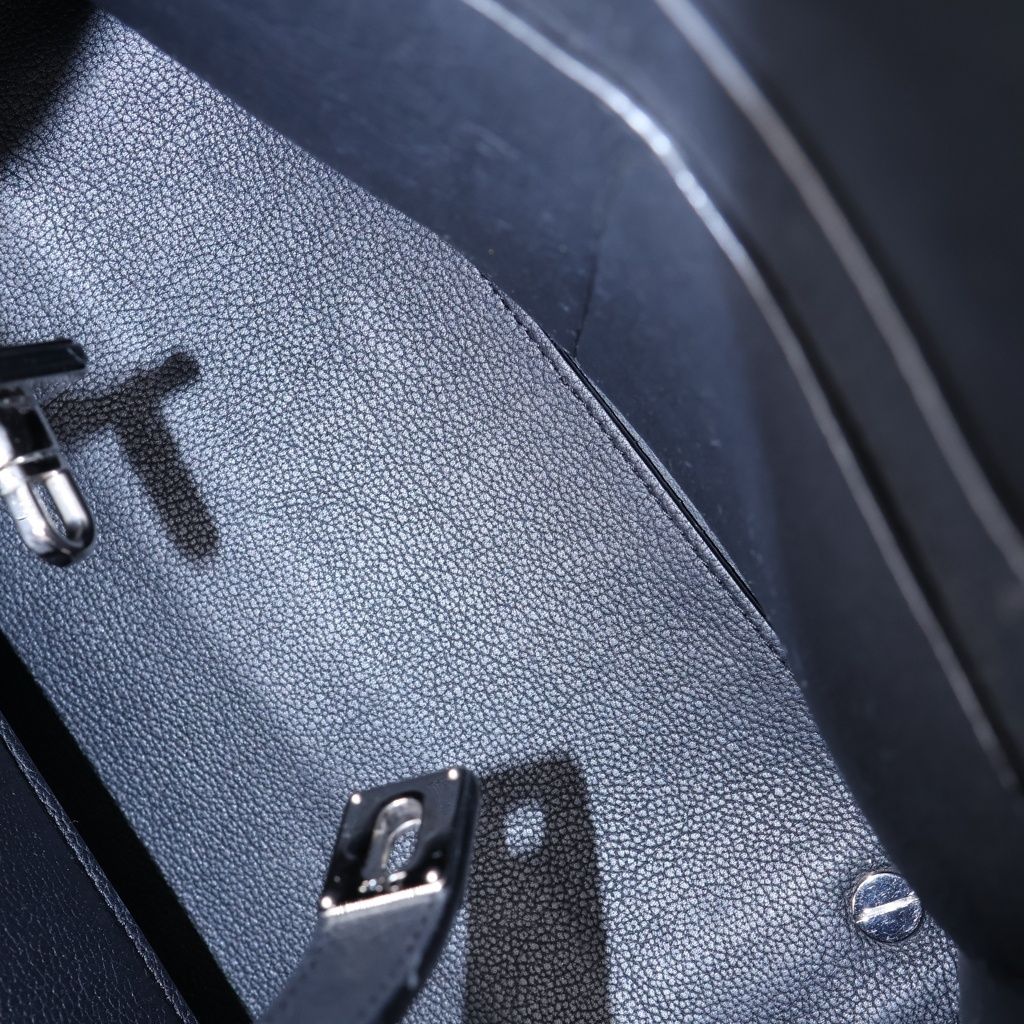 Dior Blossom 2-Way Shoulder Bag Black Leather Silver — view 8