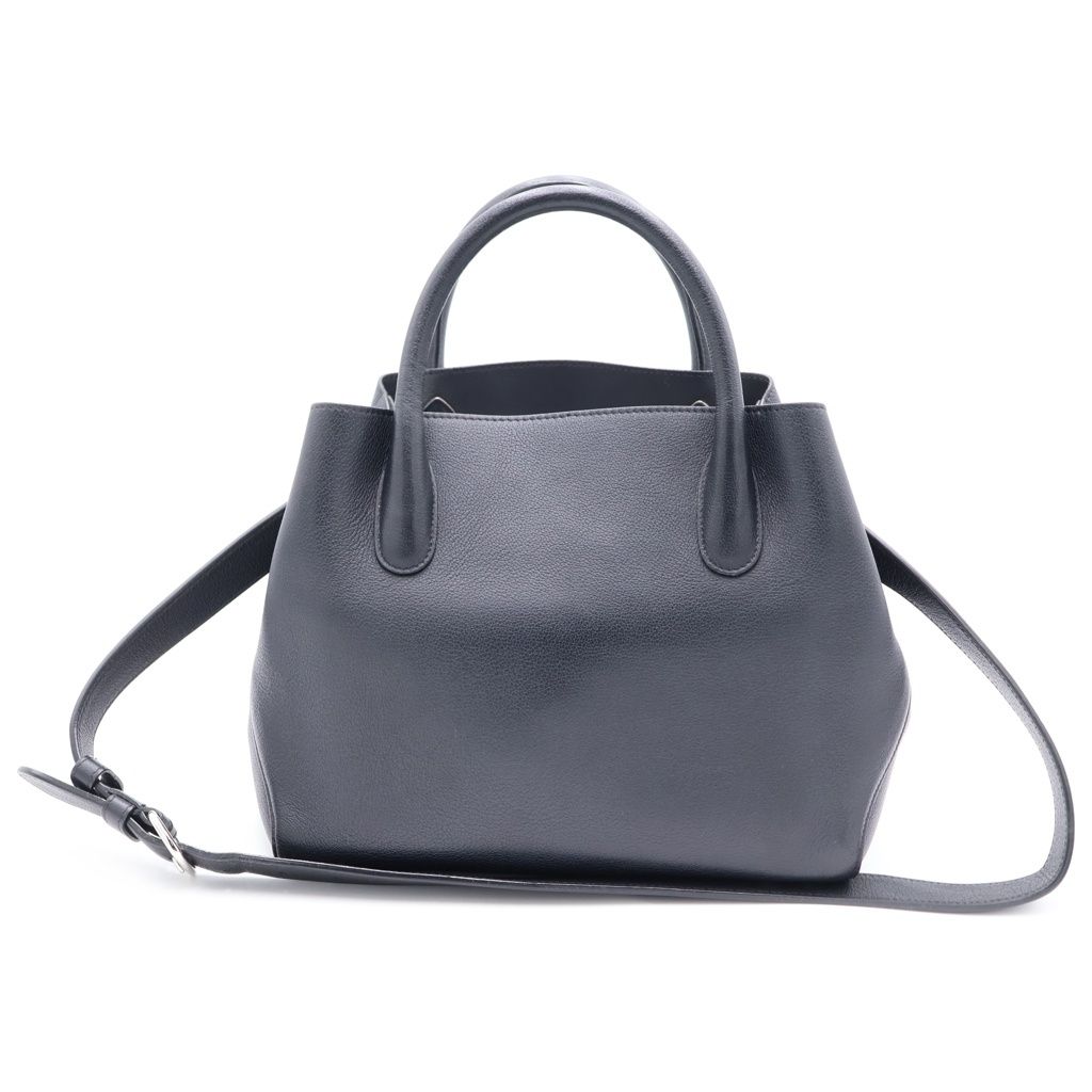 Dior Blossom 2-Way Shoulder Bag Black Leather Silver — view 2