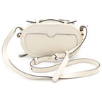 Fendi Rock Mini Camera White Leather Gold Shoulder — view 2