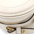 Fendi Rock Mini Camera White Leather Gold Shoulder — view 6