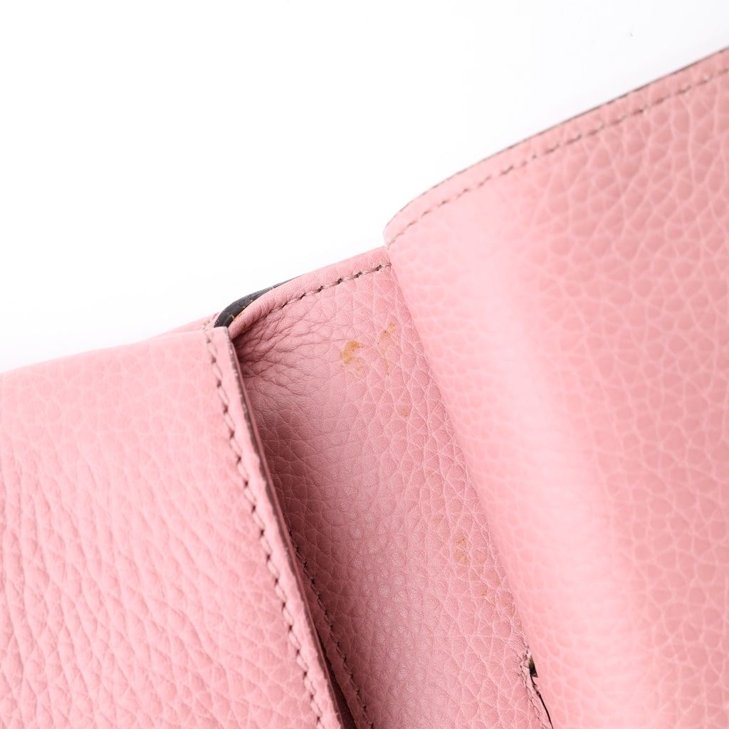 Gucci Bamboo Daily 2-Way Shoulder Bag Pink Leather Silver — view 8