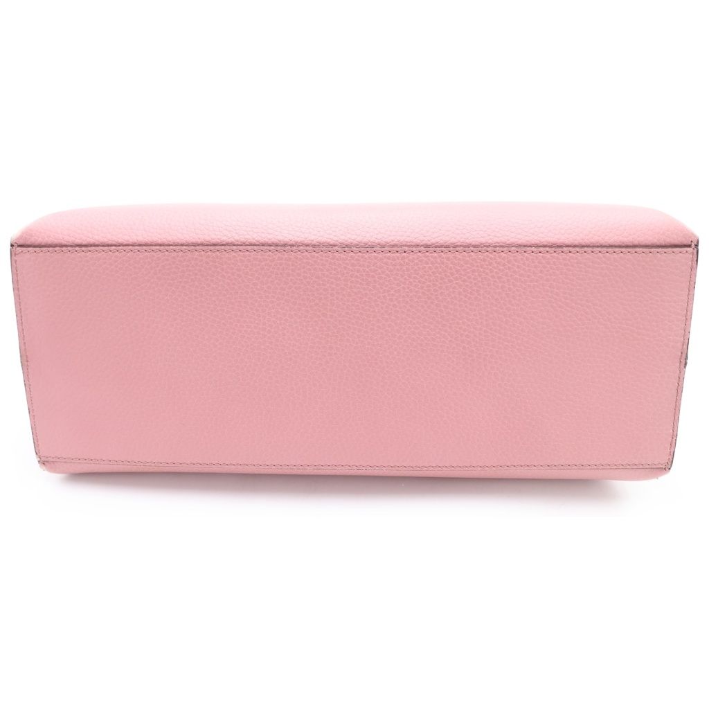 Gucci Bamboo Daily 2-Way Shoulder Bag Pink Leather Silver — view 4