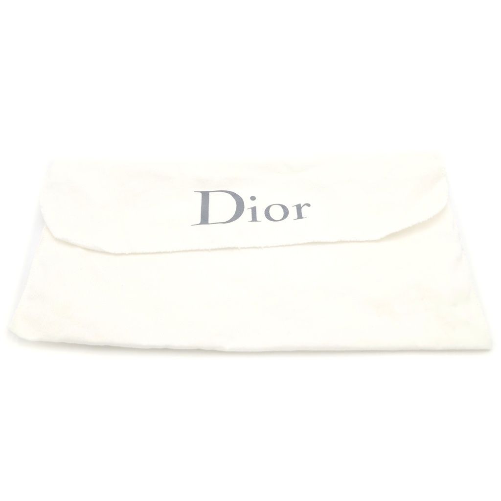 Dior ludoju Chain Wallet Shoulder Bag White Black Leather — view 8