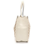 Gucci GG Puri Tote White Beige Leather Canvas Gold — view 3
