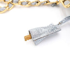 Prada Trianglelogo 2-Way Shoulder Bag Pouch Silver Gold — view 7