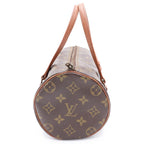 Louis Vuitton Monogram Papillon 26 Handbag Brown Leather Gold — view 3