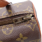 Louis Vuitton Monogram Papillon 26 Handbag Brown Leather Gold — view 7