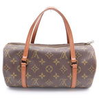 Louis Vuitton Monogram Papillon 26 Handbag Brown Leather Gold — view 2