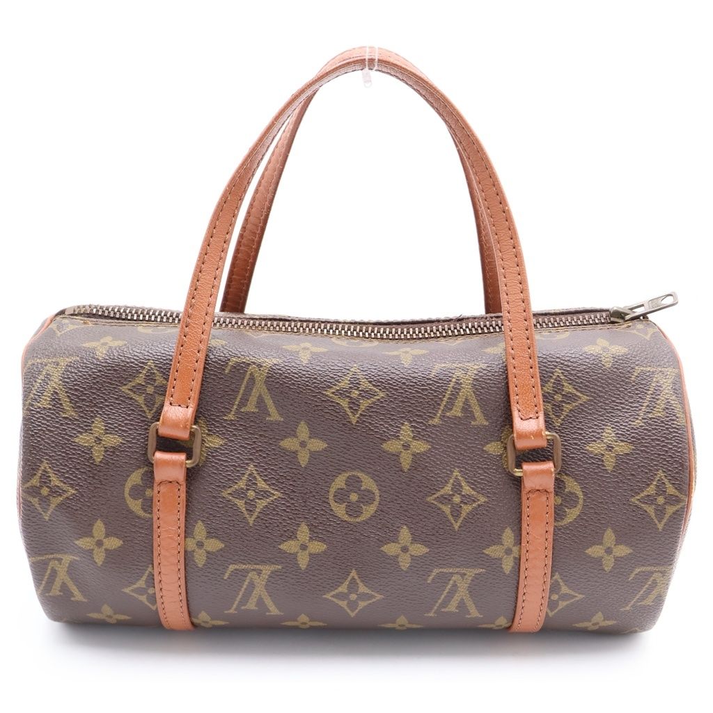 Louis Vuitton Monogram Papillon 26 Handbag Brown Leather Gold — view 2