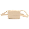 Bottega Veneta Cassette Mini Shoulder Bag Beige Leather
