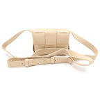 Bottega Veneta Cassette Mini Shoulder Bag Beige Leather — view 2