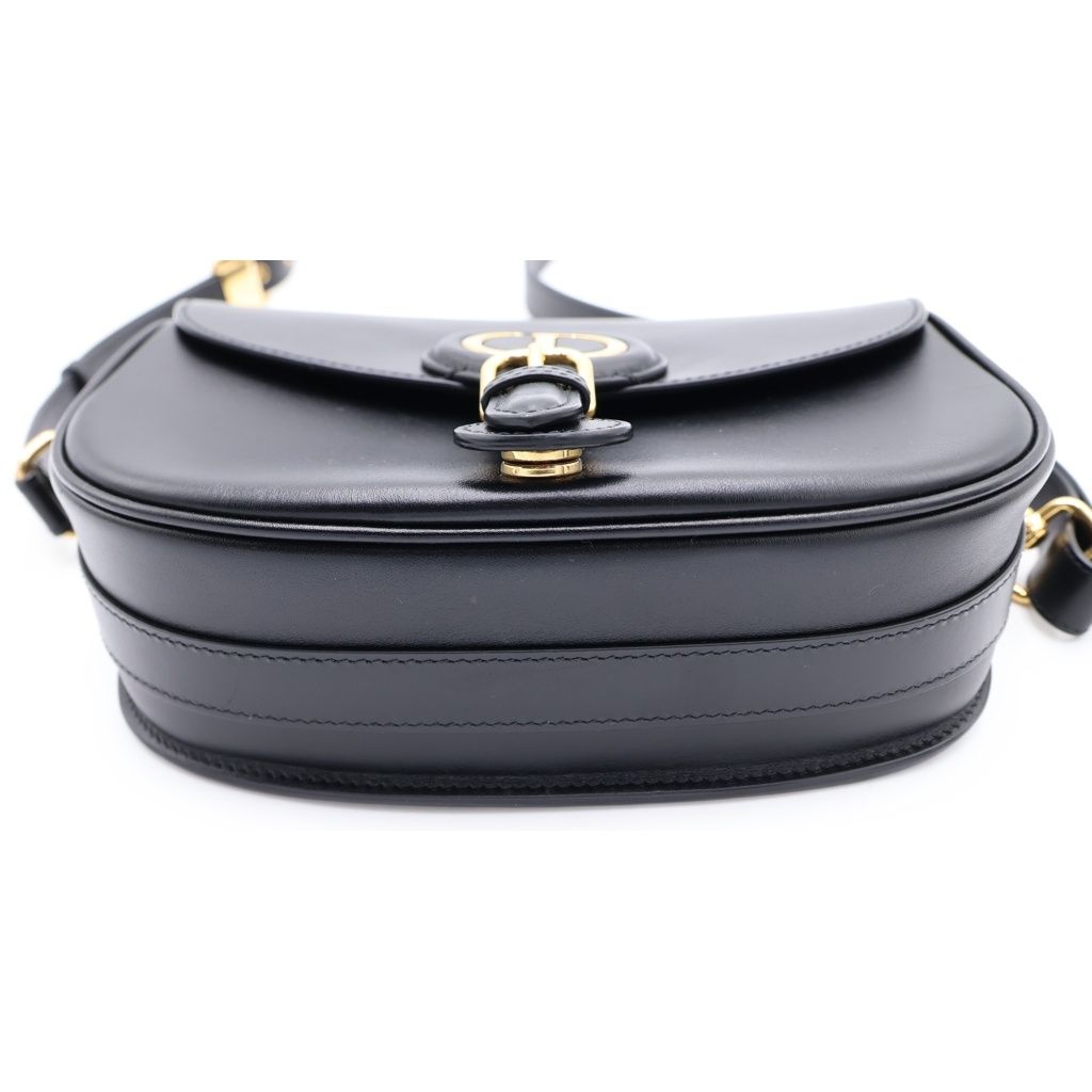 Dior Shoulder Bag Black Leather Gold — view 4