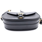 Dior Shoulder Bag Black Leather Gold — view 4