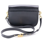 Dior Shoulder Bag Black Leather Gold — view 2