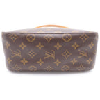 Louis Vuitton Monogram Looping MM Shoulder Bag Brown Leather Gold — view 4