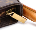 Louis Vuitton Monogram Looping MM Shoulder Bag Brown Leather Gold — view 7