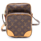 Louis Vuitton Monogram Amazon Mini Shoulder Bag Brown Leather Gold
