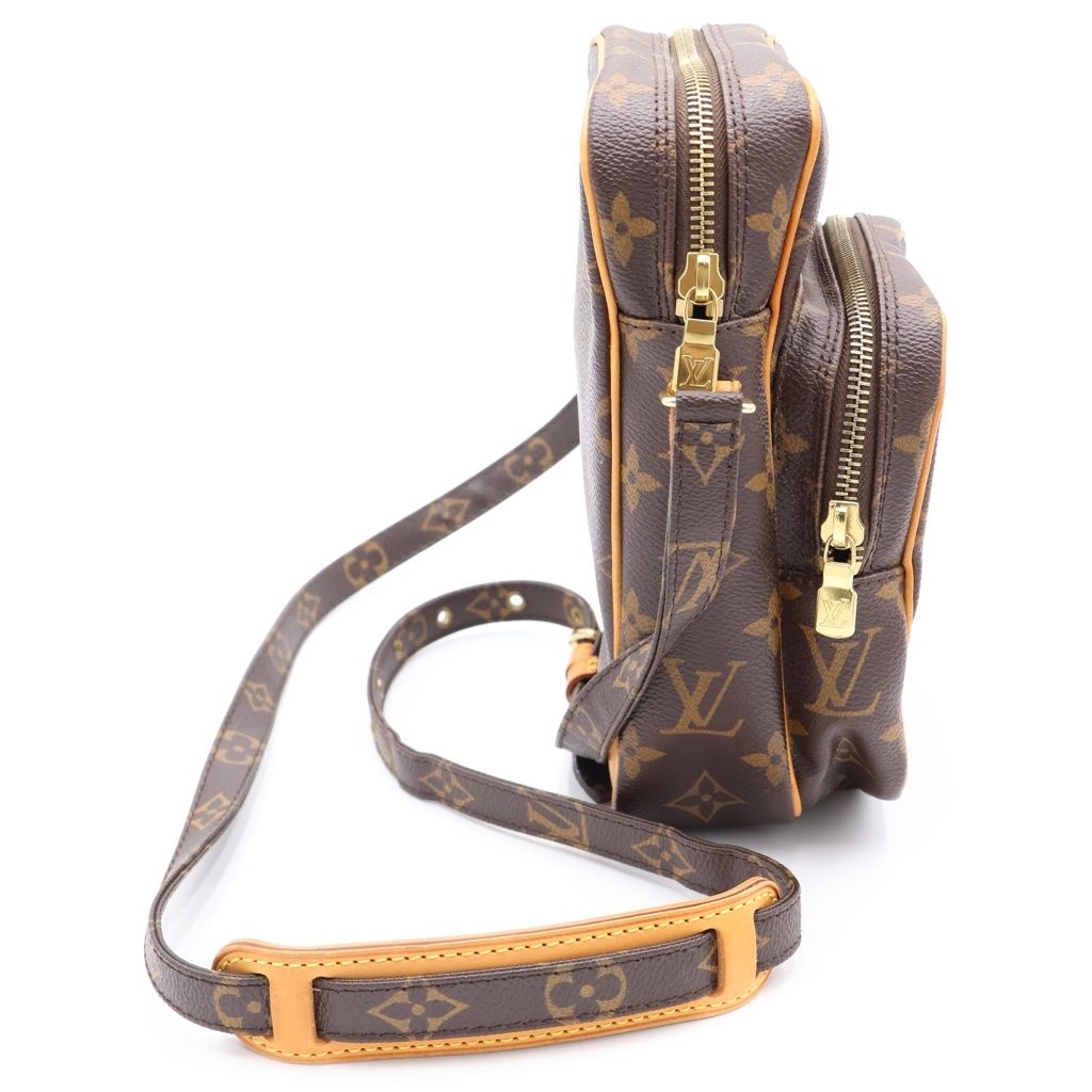 Louis Vuitton Monogram Amazon Mini Shoulder Bag Brown Leather Gold — view 3