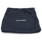 Saint Laurent Paris Kate Leather Silver Chain Shoulder Bag Black — view 8