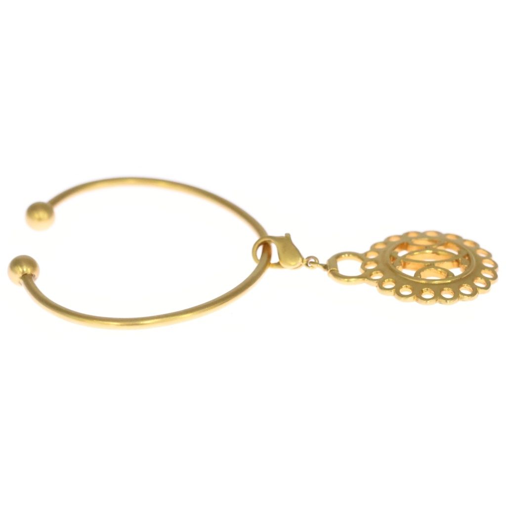 Hermes Bangle Bracelet Gold — view 3
