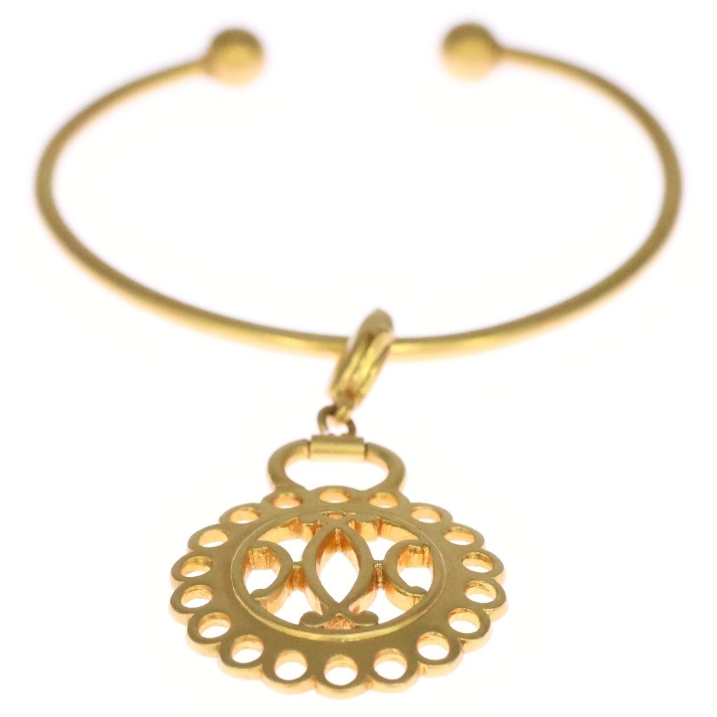 Hermes Bangle Bracelet Gold — view 4
