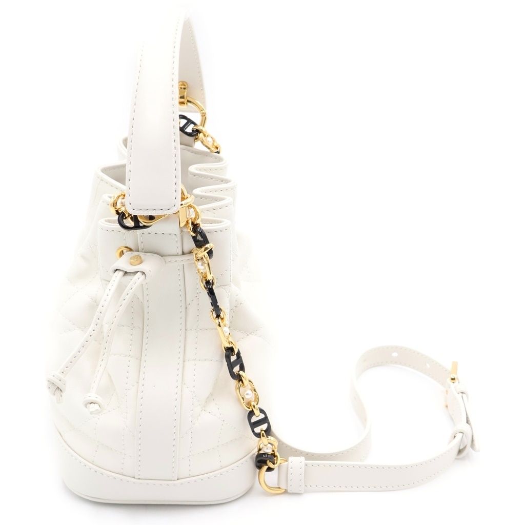 Dior Jolie Bucketbag Shoulder Bag White — view 3