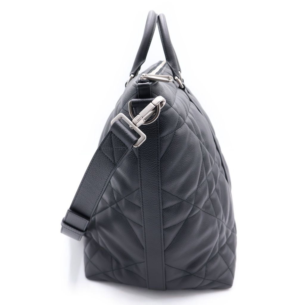 Dior Weekender 40 Wi Maxicannage Boston Bag Black — view 3