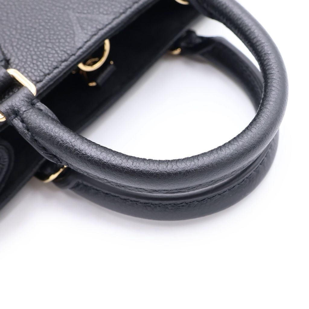 Louis Vuitton Monogram Empreinte On The Go BB 2-Way Shoulder Bag Black Noir — view 6