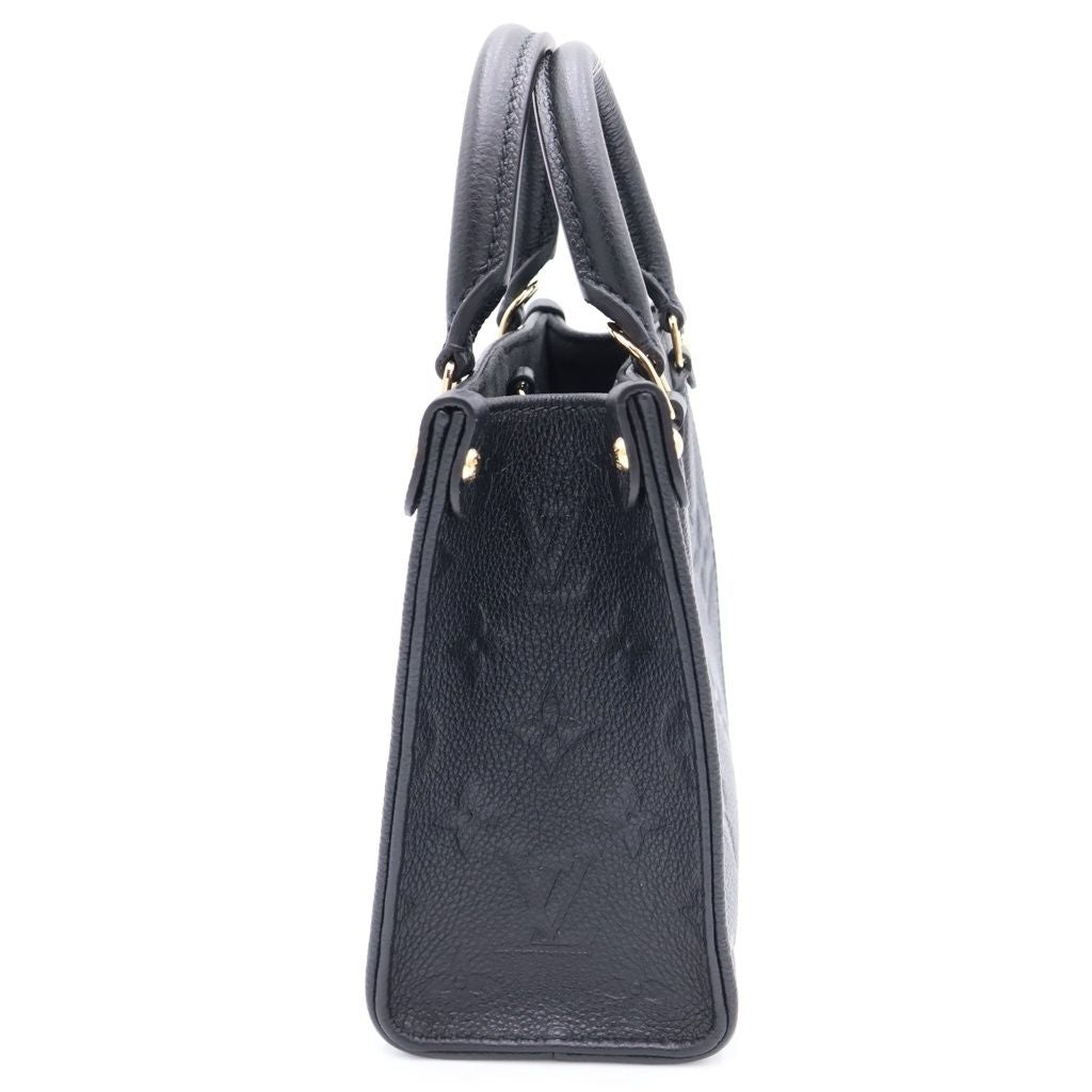 Louis Vuitton Monogram Empreinte On The Go BB 2-Way Shoulder Bag Black Noir — view 3