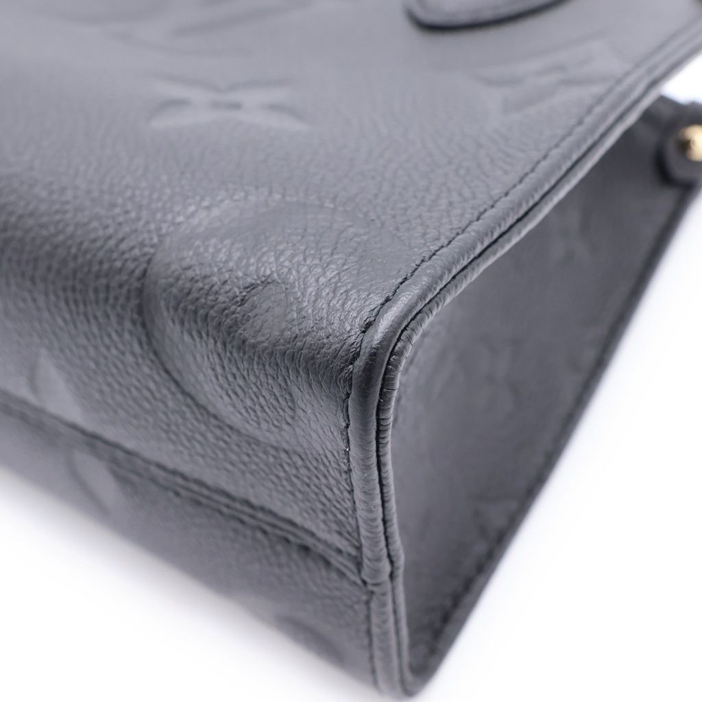 Louis Vuitton Monogram Empreinte On The Go BB 2-Way Shoulder Bag Black Noir — view 5