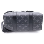Louis Vuitton Monogram Eclipse City Keepall 2-Way Shoulder Bag Black Leather — view 4