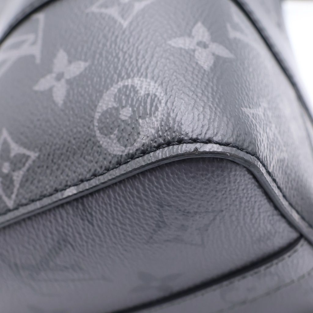 Louis Vuitton Monogram Eclipse City Keepall 2-Way Shoulder Bag Black Leather — view 6