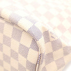 Louis Vuitton Damier Azur Neverfull MM Tote Eye Brown Gold — view 5