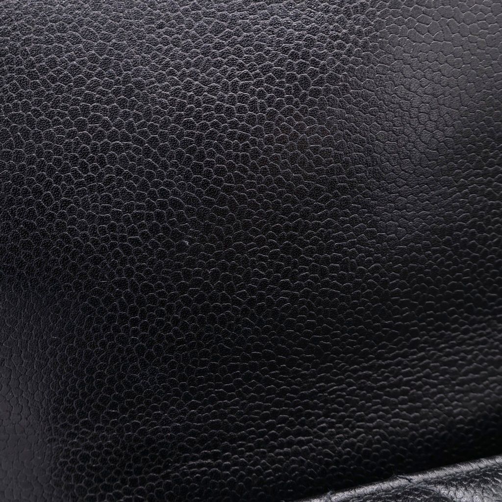 Chanel Herehandle Caviar Leather Black Handbag — view 6