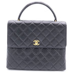 Chanel Herehandle Caviar Leather Black Handbag