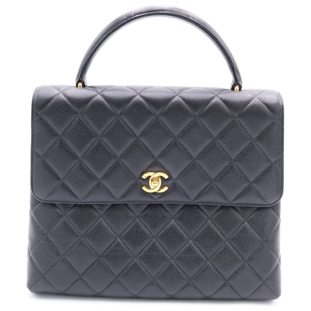 Chanel Herehandle Caviar Leather Black Handbag