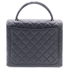 Chanel Herehandle Caviar Leather Black Handbag — view 2