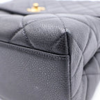 Chanel Herehandle Caviar Leather Black Handbag — view 5
