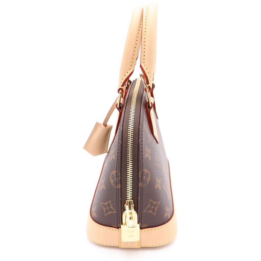 Louis Vuitton Monogram Alma BB Leather 2-Way Shoulder Bag Brown — view 3