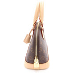 Louis Vuitton Monogram Alma BB Leather 2-Way Shoulder Bag Brown — view 3