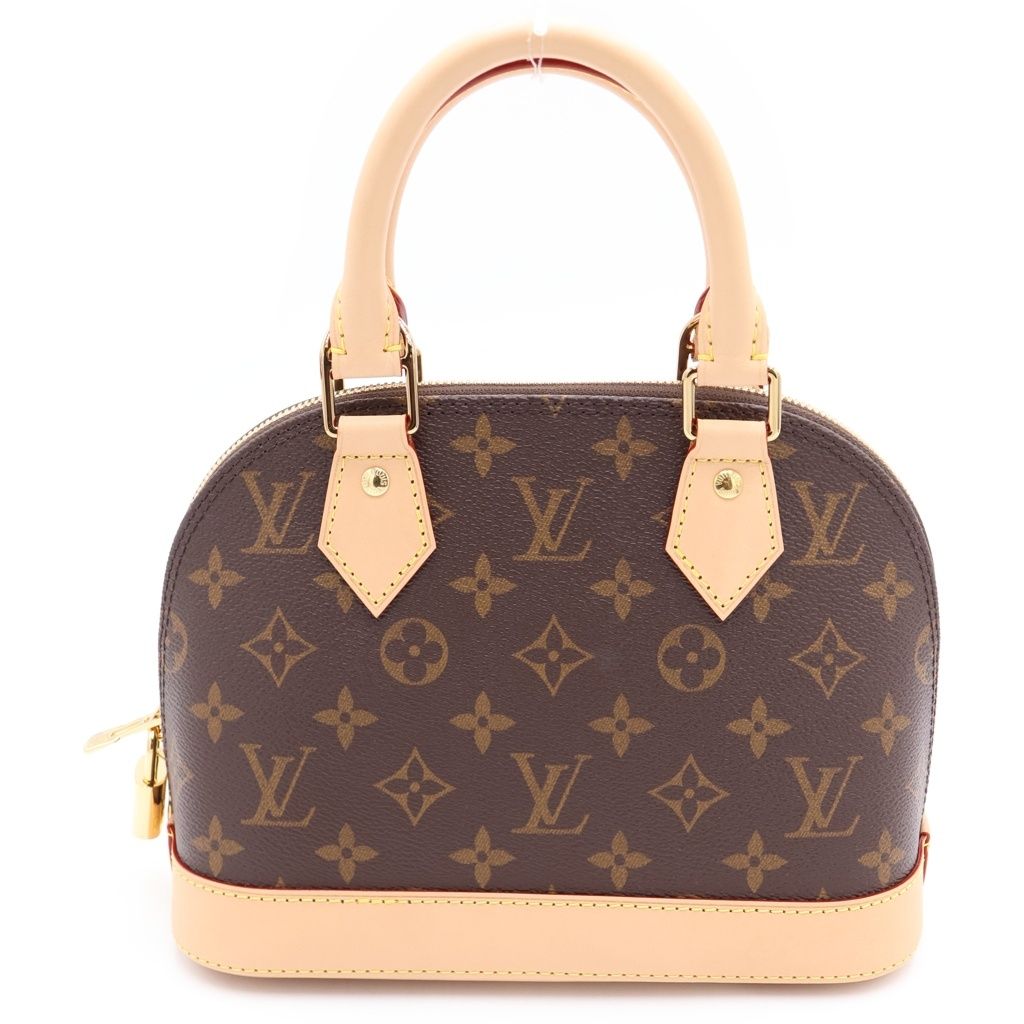 Louis Vuitton Monogram Alma BB Leather 2-Way Shoulder Bag Brown — view 2