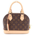 Louis Vuitton Monogram Alma BB Leather 2-Way Shoulder Bag Brown