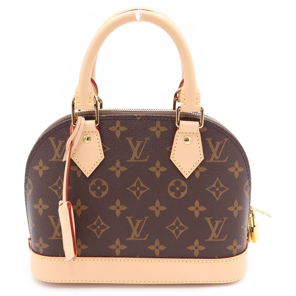 Louis Vuitton Monogram Alma BB Leather 2-Way Shoulder Bag Brown