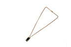Dior Necklace Vintage CD Logo Black Gold — view 3