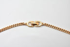 Dior Necklace Vintage CD Logo Black Gold — view 4