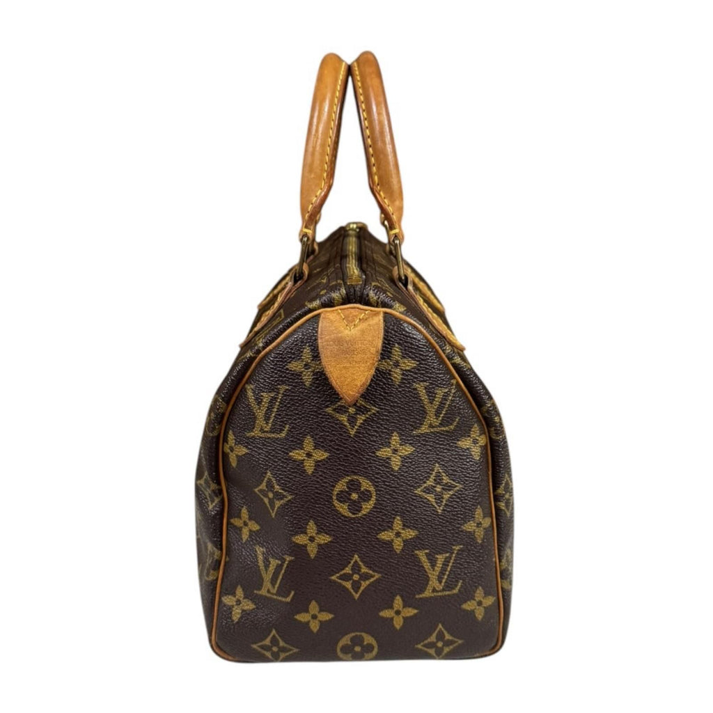 Louis Vuitton Speedy 25 Monogram Handbag Canvas Brown — view 4