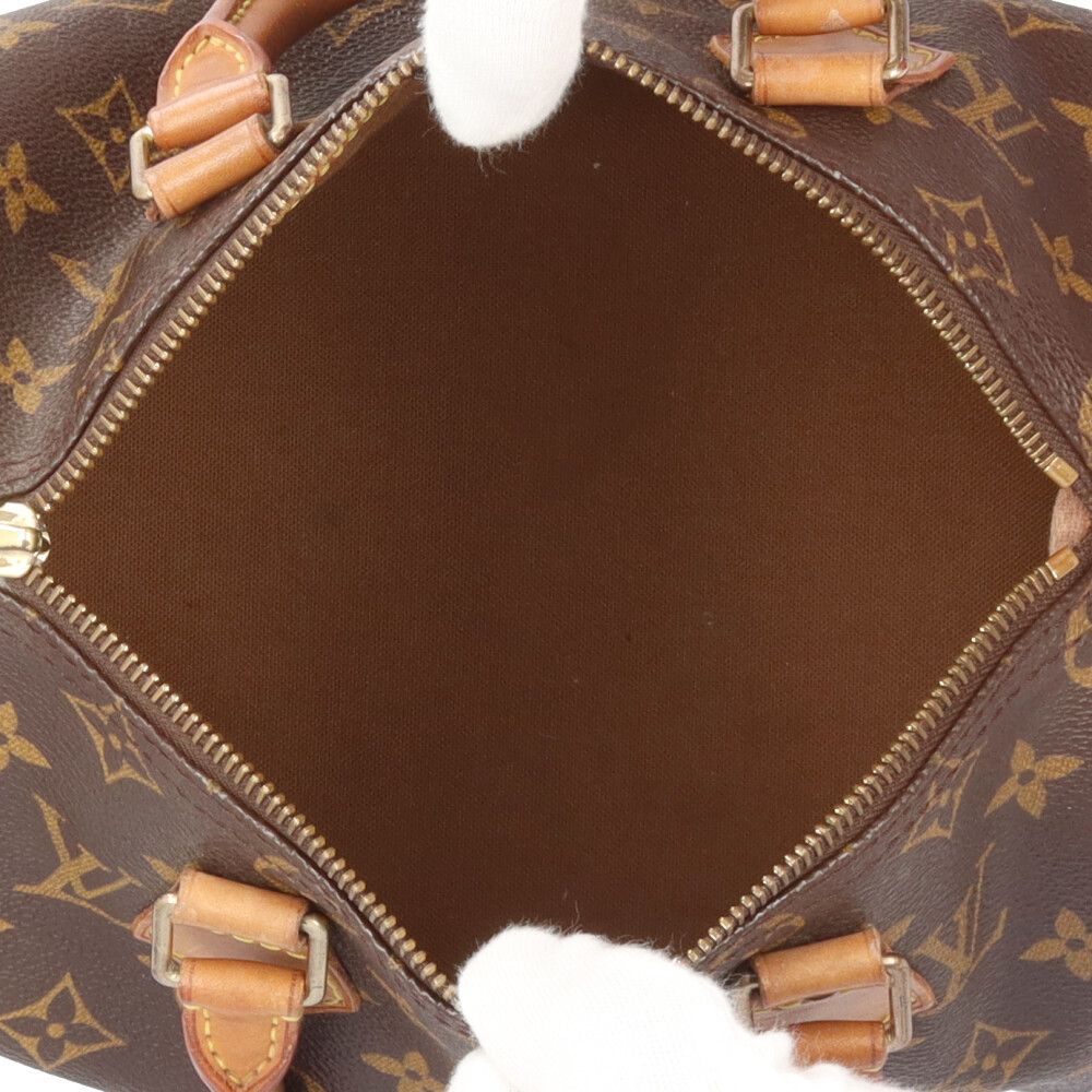 Louis Vuitton Speedy 25 Monogram Handbag Canvas Brown — view 6