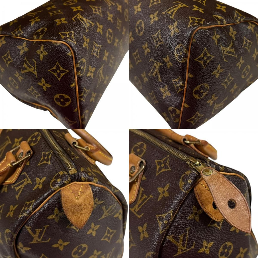 Louis Vuitton Speedy 25 Monogram Handbag Canvas Brown — view 8