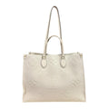 Louis Vuitton On The Go GM Monogram Empreinte Shoulder Bag Beige