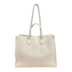 Louis Vuitton On The Go GM Monogram Empreinte Shoulder Bag Beige
